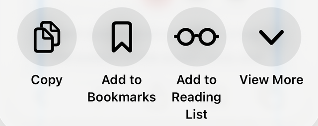 View More: the round button with an arrow at the right end of the row that starts with Copy